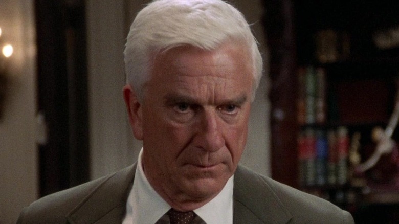 Frank Drebin tilts head