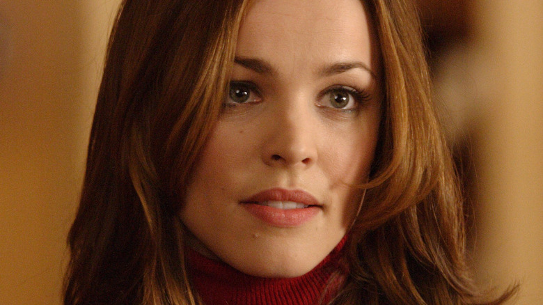 Rachel McAdams in red turtleneck