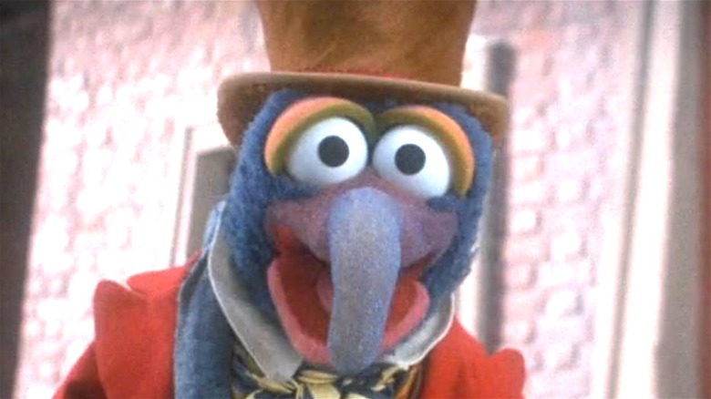 Gonzo as Charles Dickens smiling