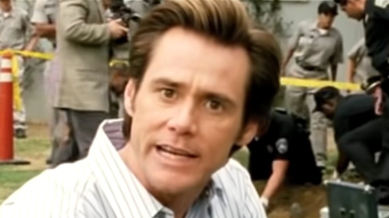 Jim Carrey staring into camera Bruce Almighty