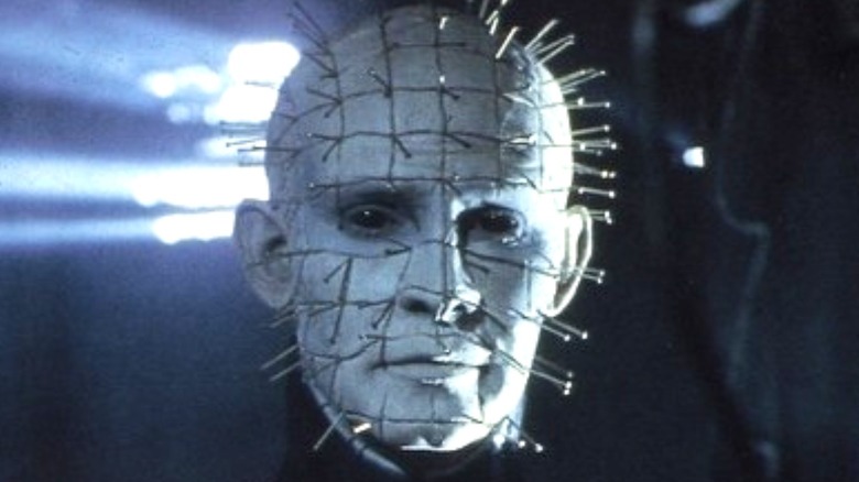 Pinhead appearing emotionless