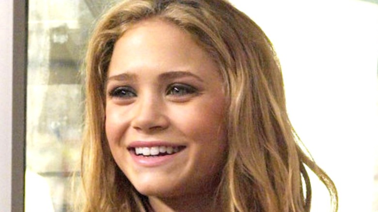 Olsen twin smiling