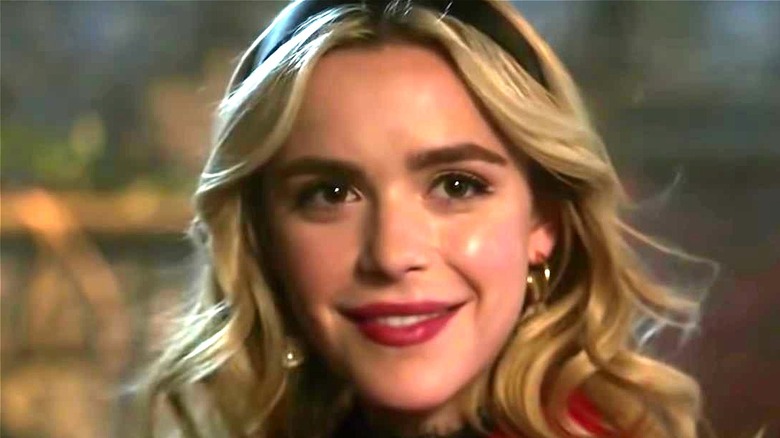 Sabrina smiling on Riverdale