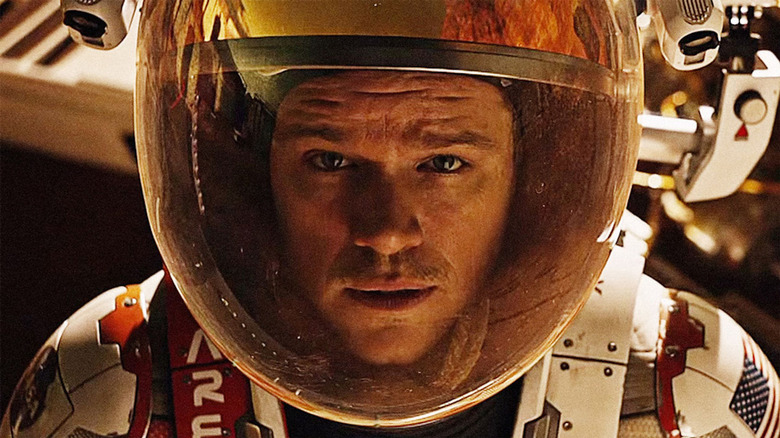 Matt Damon in astronaut suit The Martian