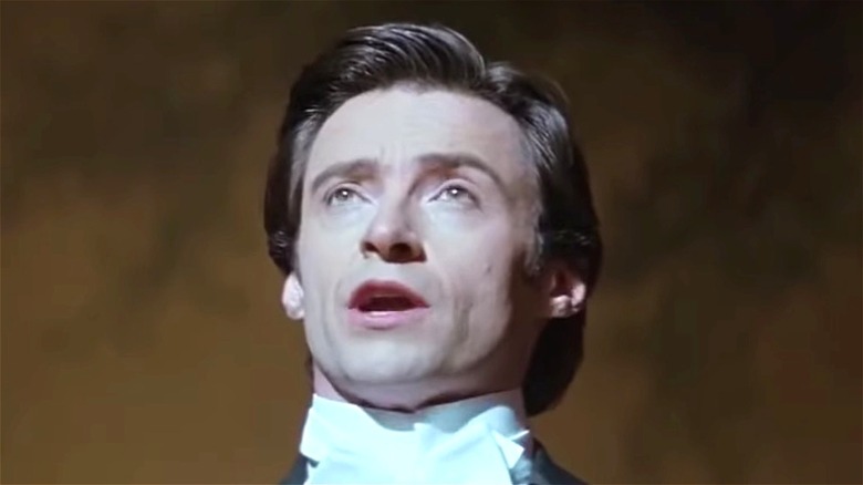 Hugh Jackman looking up in The Prestige