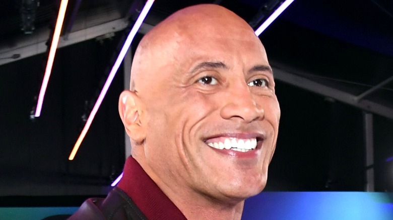 Dwayne Johnson smiling