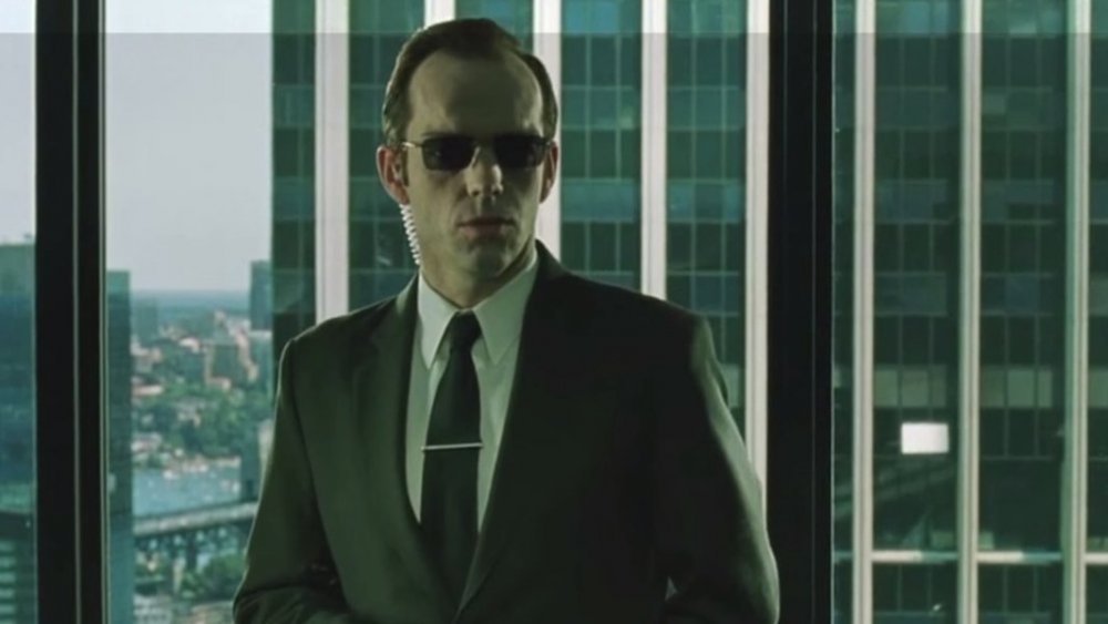 Hugo Weaving as Agent Smith in The Matrix
