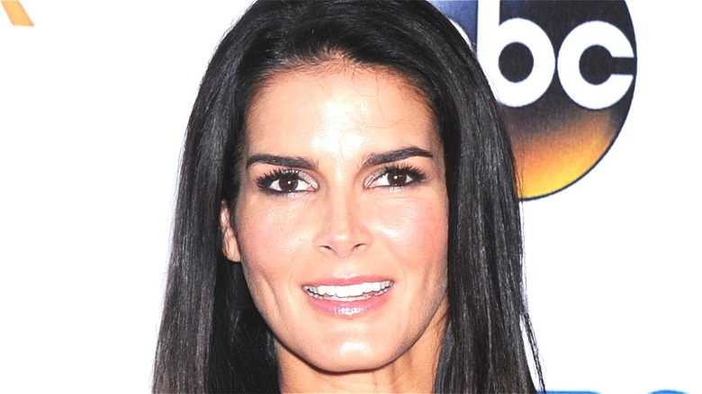 Angie Harmon smiling