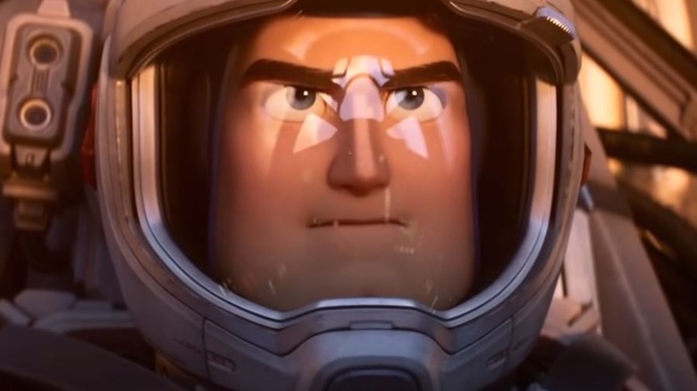 Buzz Lightyear in space helmet