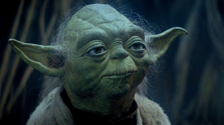 Close-up of Yoda on Dagobah in The Empire Strikes Back (1980)