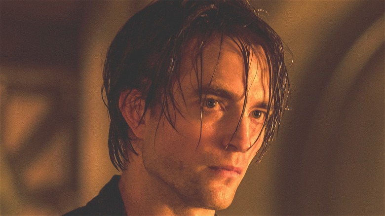 Bruce Wayne wet hair