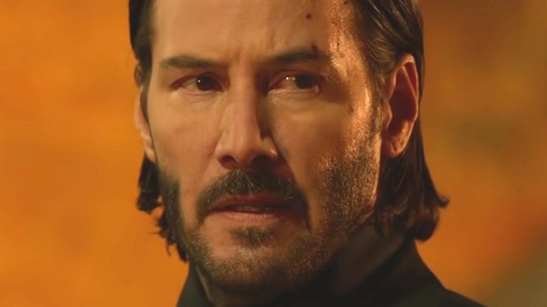 John Wick looking worried