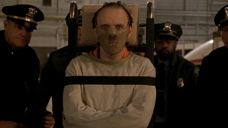 Hannibal Lecter in straitjacket