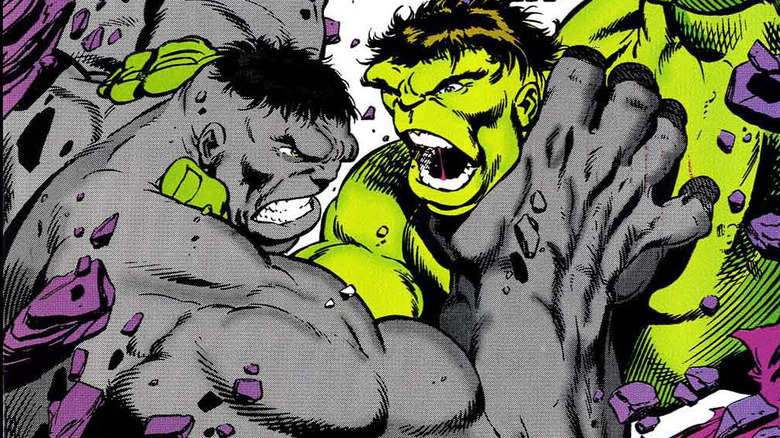 Hulk fighting Hulk