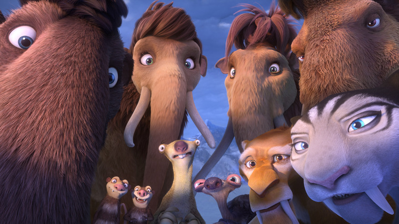 The leads of Ice Age: Collision Course looking extremely puzzled (2016)