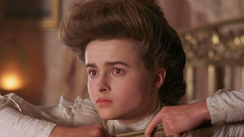 Lucy Honeychurch looking perplexed in 