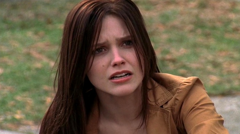 Brooke Davis looking upset