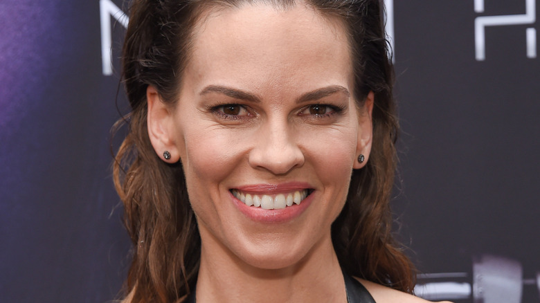 Hilary Swank smiling