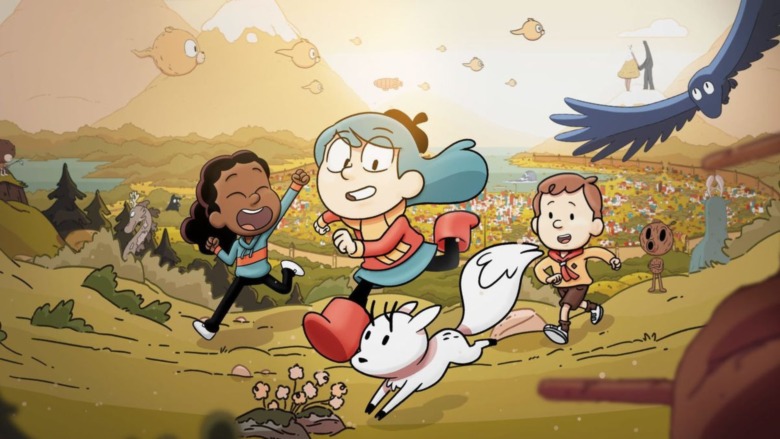 Hilda playing with friends