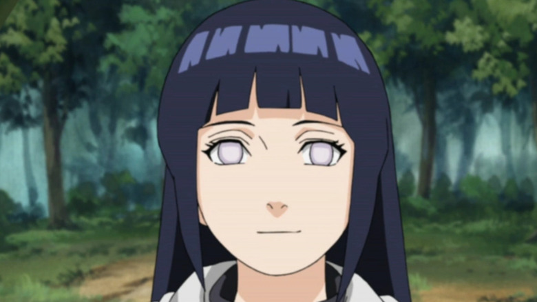 Hinata from Naruto smiling