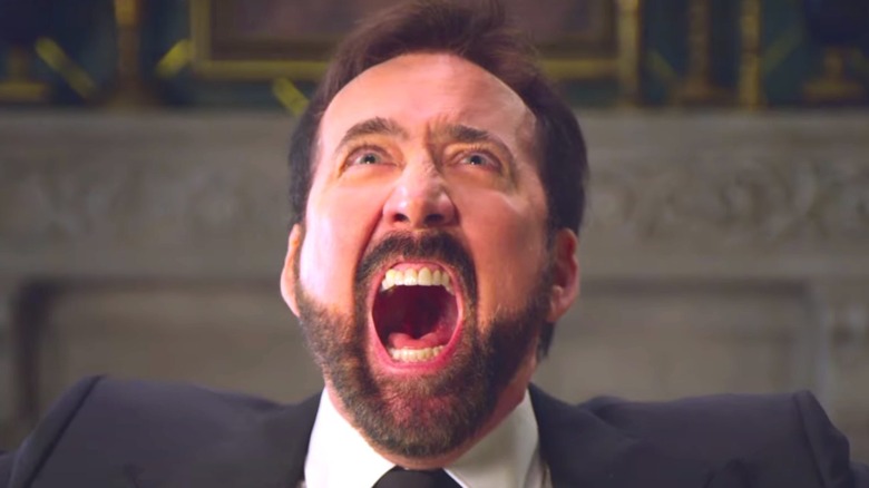 Nicolas Cage yelling 