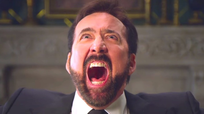 Nicolas Cage yelling 