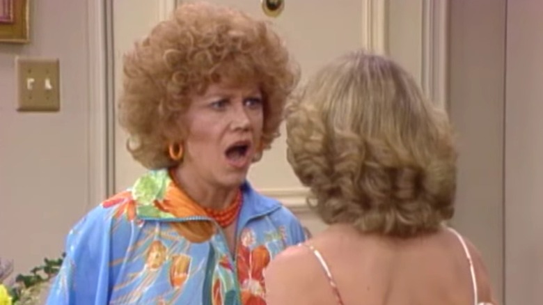 Audra Lindley as Helen Roper, looking shocked on The Ropers