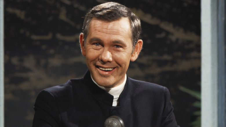 Johnny Carson smiling 