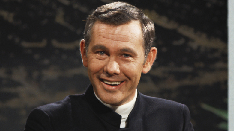 Johnny Carson smiling