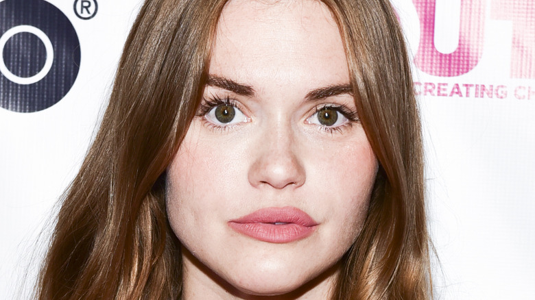 Holland Roden pursed lips