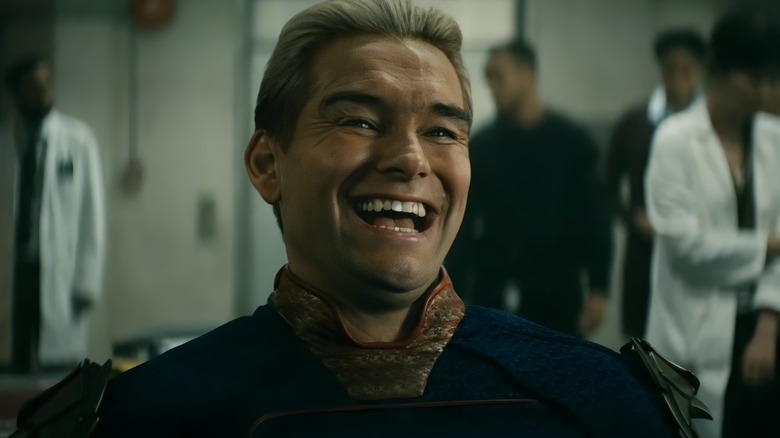 Homelander laughing