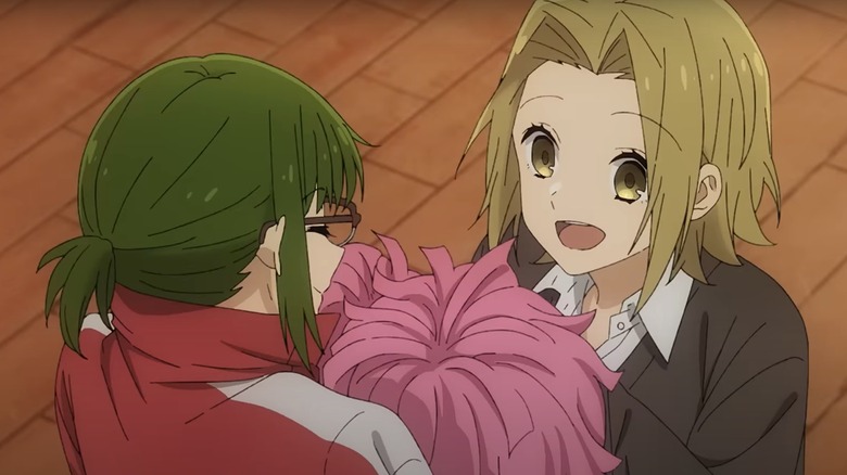 Sakura gets congratulated