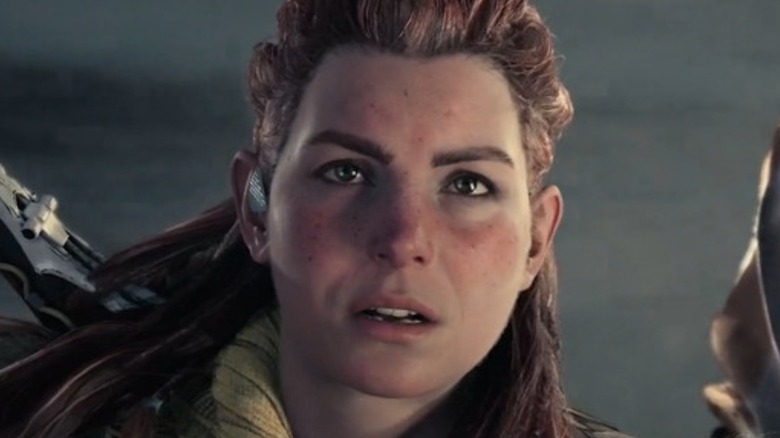 Aloy looking up