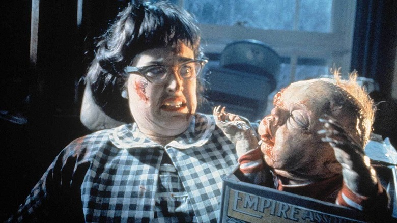 Rita his horrified by Baby Selwyn in "Dead Alive"