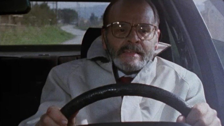 Lucio Fulci driving car