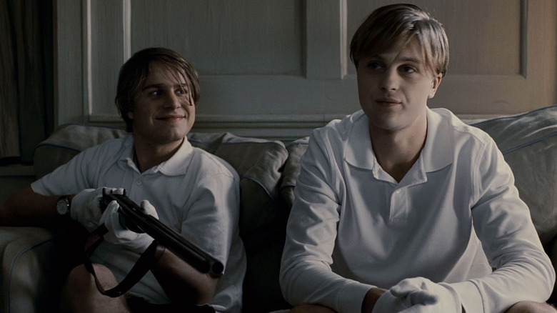 Peter and Paul sitting on couch