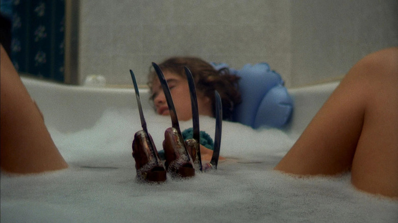 Freddy stalks Nancy in bathtub