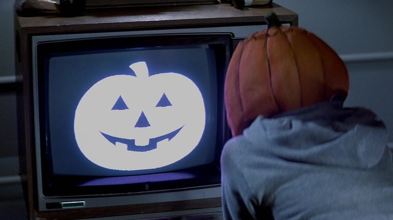 Kid wearing mask Halloween III