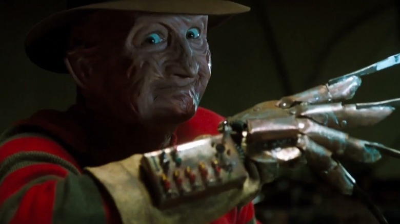 Freddy wielding glove