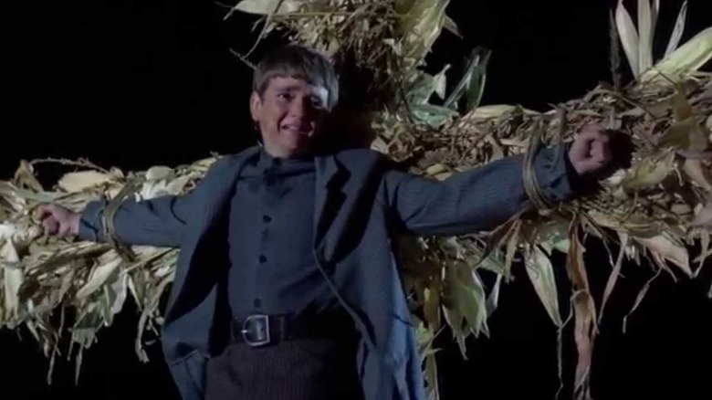 Isaac crucified on corn