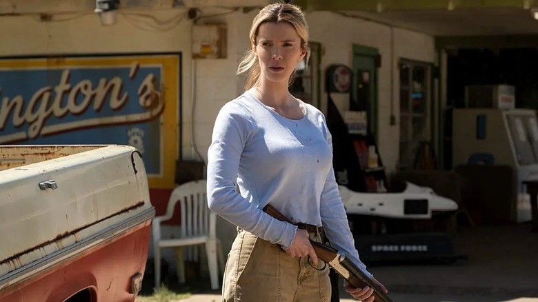 The Hunt Betty Gilpin with gun
