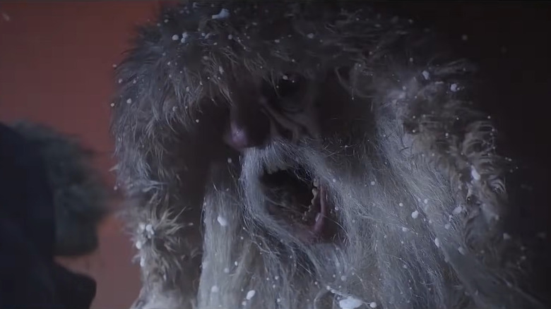 Krampus shows his horrific face