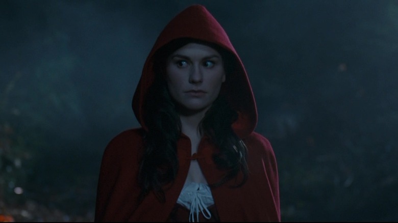 Anna Paquin in Red Riding Hood outfit