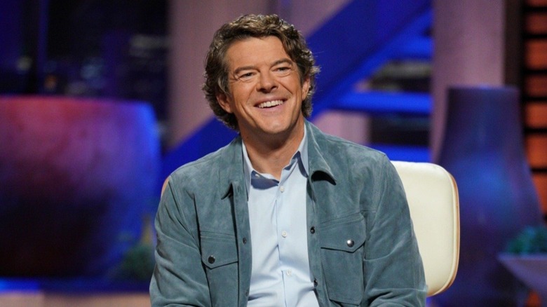 Jason Blum smiles on Shark Tank