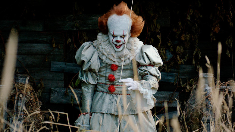 Pennywise smiles in field