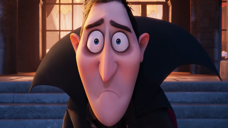 Animated Dracula frowning