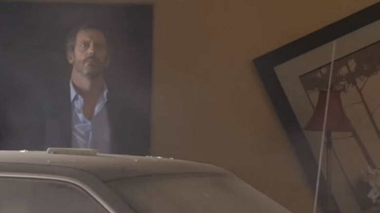 House after crashing his car