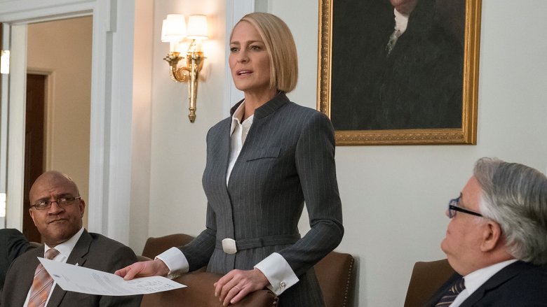 Robin Wright as Claire Underwood on House of Cards season 6