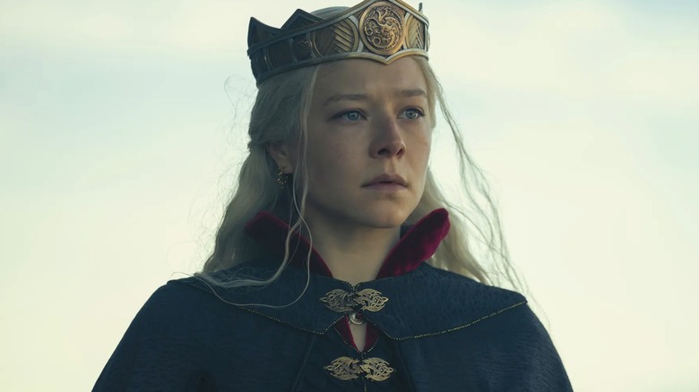 Queen Rhaenyra Targaryen outside
