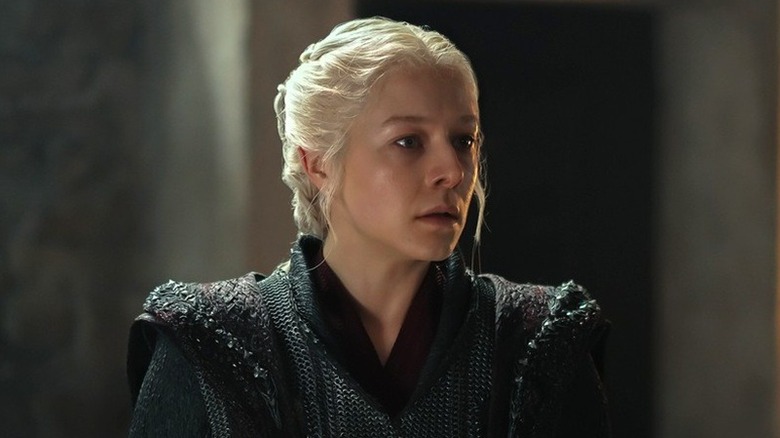 Rhaenyra Targaryen staring in 